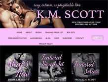 Tablet Screenshot of kmscottbooks.com